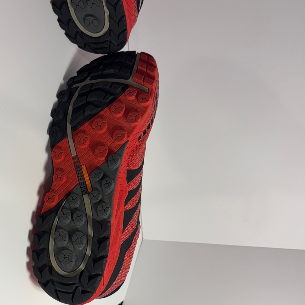 Merrell Men's Black and Red Trail Running Shoes - Picture 11 of 14